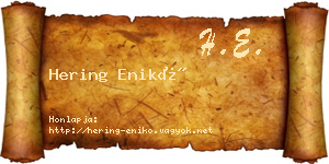 Hering Enikő névjegykártya